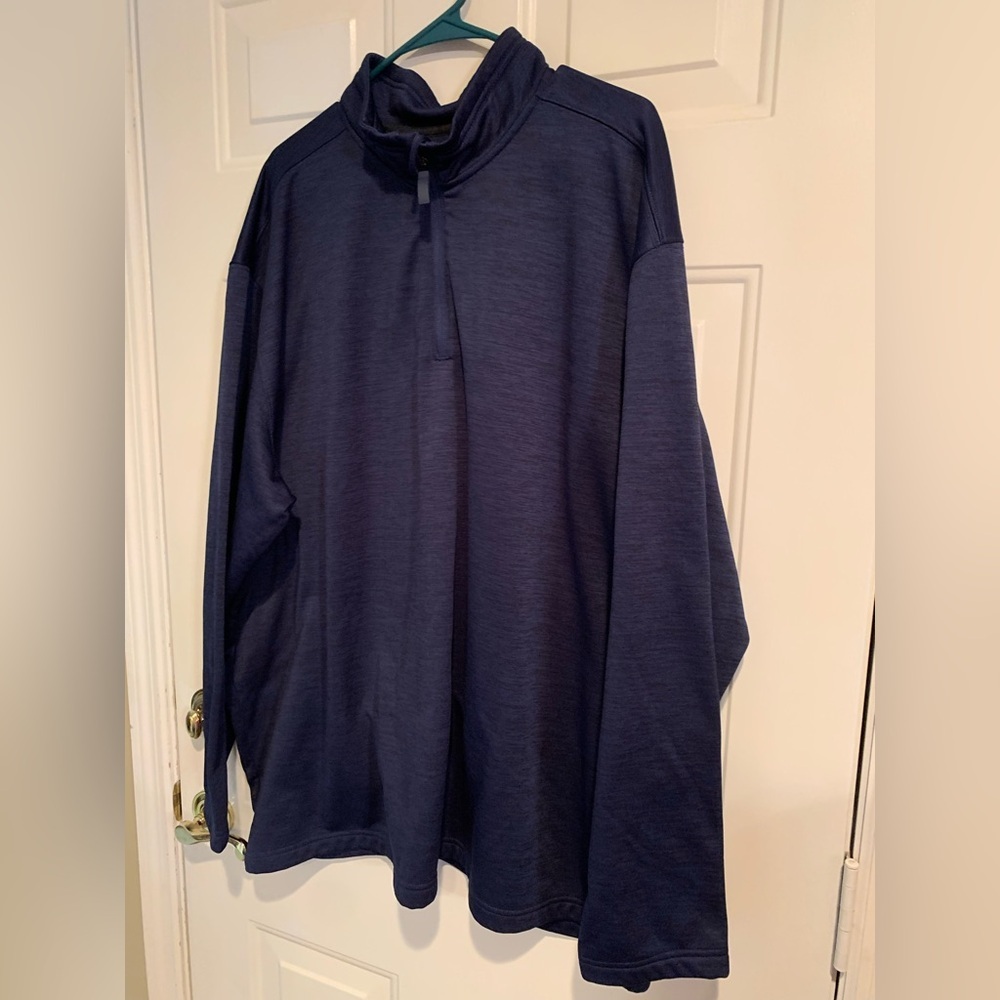 Blue Mountain Men's Navy Quarter Zip Pullover Size 3XL